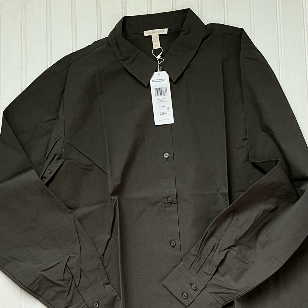 Eileen Fisher organic collar top